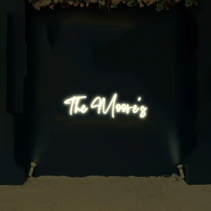 CREATE YOUR OWN WEDDING NEON SIGN The Moore’s