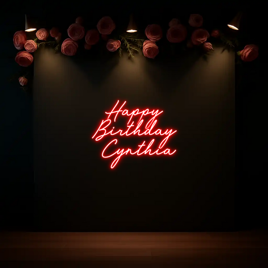 CREATE YOUR OWN WEDDING NEON SIGN Happy 
Birth...