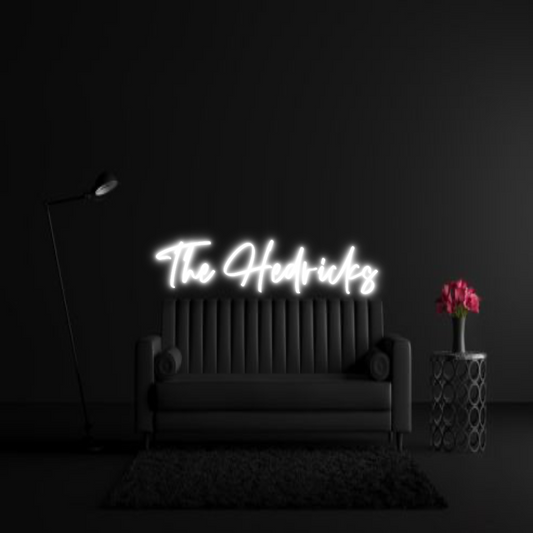 CREATE YOUR OWN WEDDING NEON SIGN The Hedricks