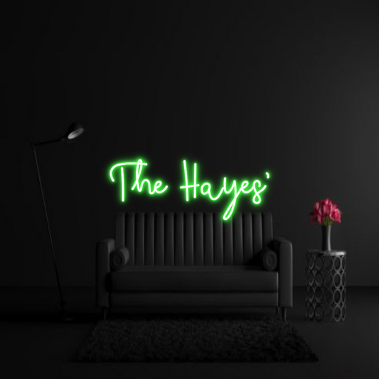 CREATE YOUR OWN WEDDING NEON SIGN The Hayes’
