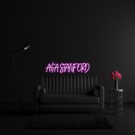 CREATE YOUR OWN WEDDING NEON SIGN A&A STANFORD