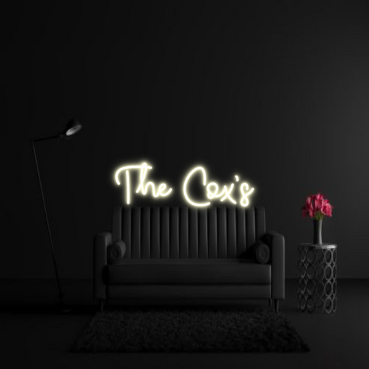 CREATE YOUR OWN WEDDING NEON SIGN The Cox’s