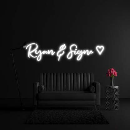 CREATE YOUR OWN WEDDING NEON SIGN Ryan & Signe ♡