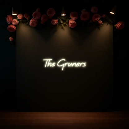 CREATE YOUR OWN WEDDING NEON SIGN The Gruners