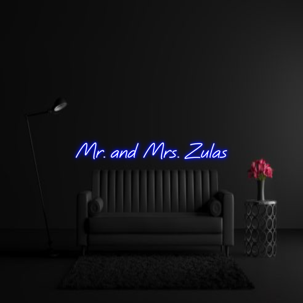 CREATE YOUR OWN WEDDING NEON SIGN Mr. and Mrs. ...