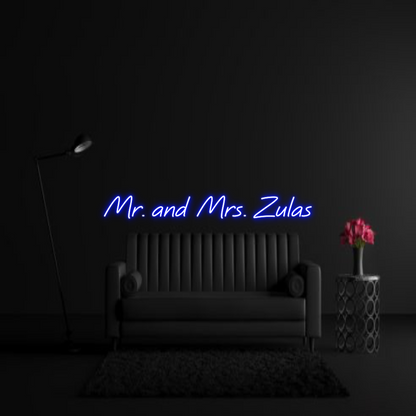 CREATE YOUR OWN WEDDING NEON SIGN Mr. and Mrs. ...