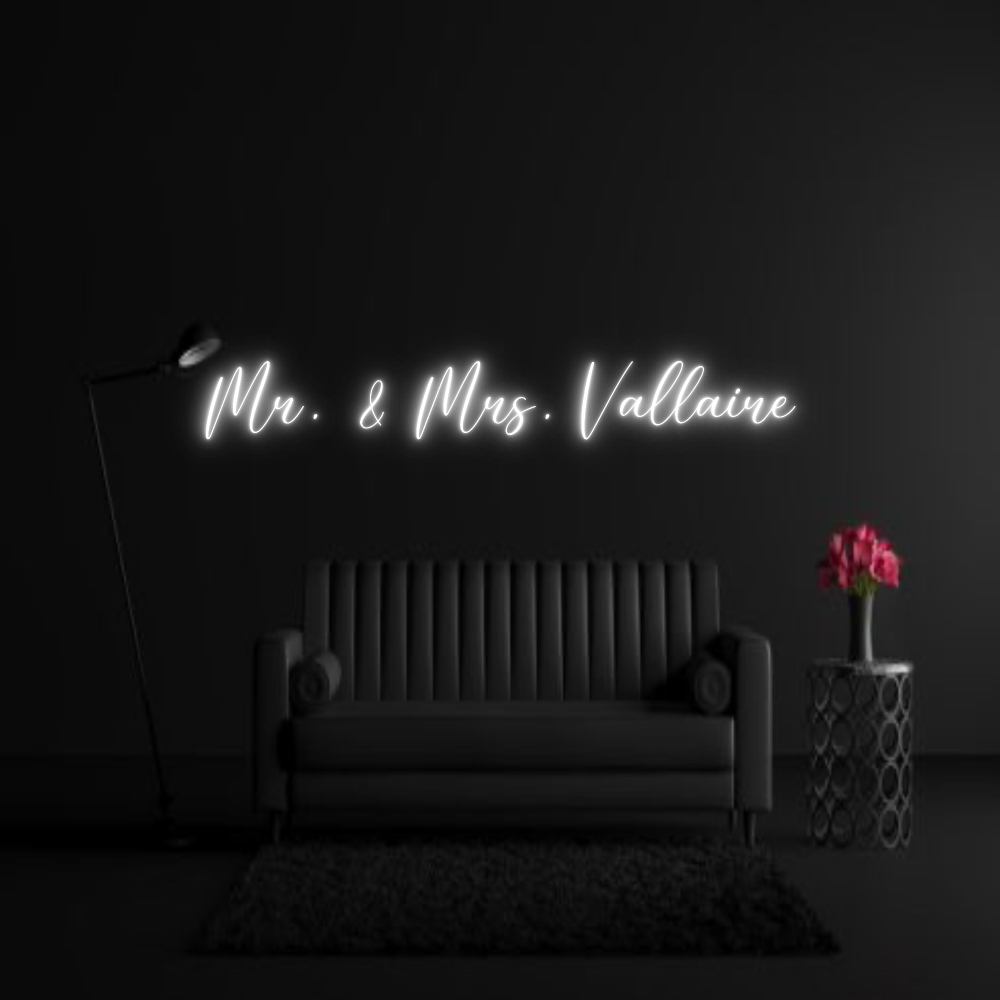 CREATE YOUR OWN WEDDING NEON SIGN Mr. & Mrs. Va...