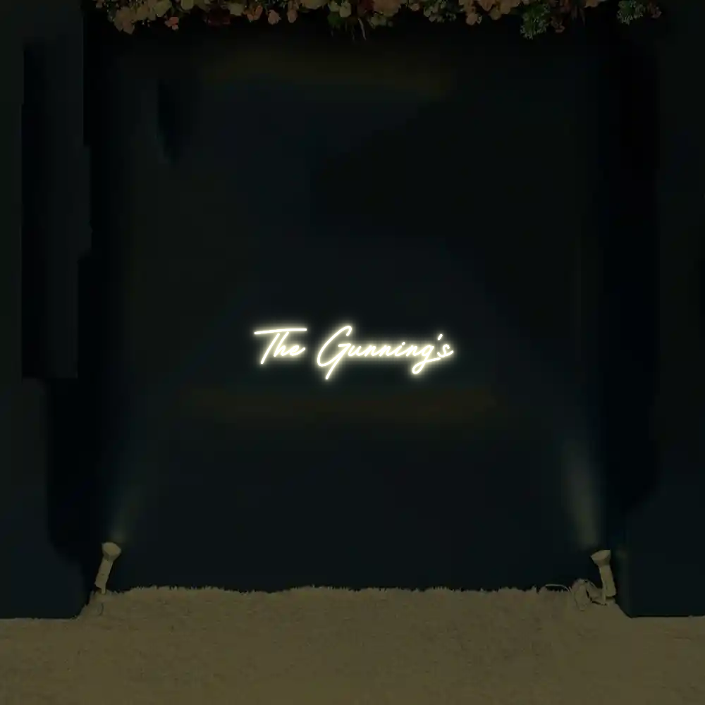 CREATE YOUR OWN WEDDING NEON SIGN The Gunning’s