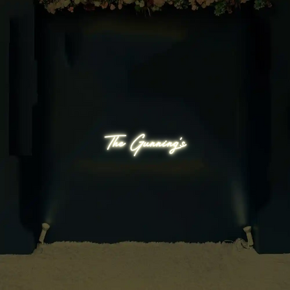 CREATE YOUR OWN WEDDING NEON SIGN The Gunning’s