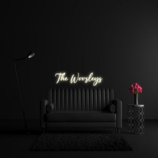 CREATE YOUR OWN WEDDING NEON SIGN The Woosleys