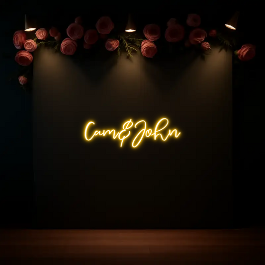 CREATE YOUR OWN WEDDING NEON SIGN Cam&John