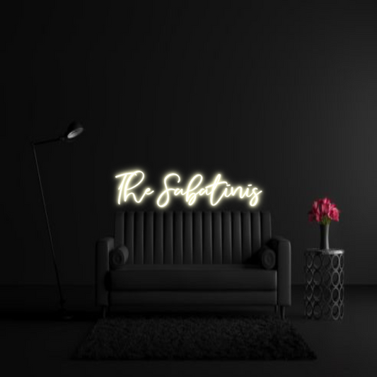 CREATE YOUR OWN WEDDING NEON SIGN The Sabatinis