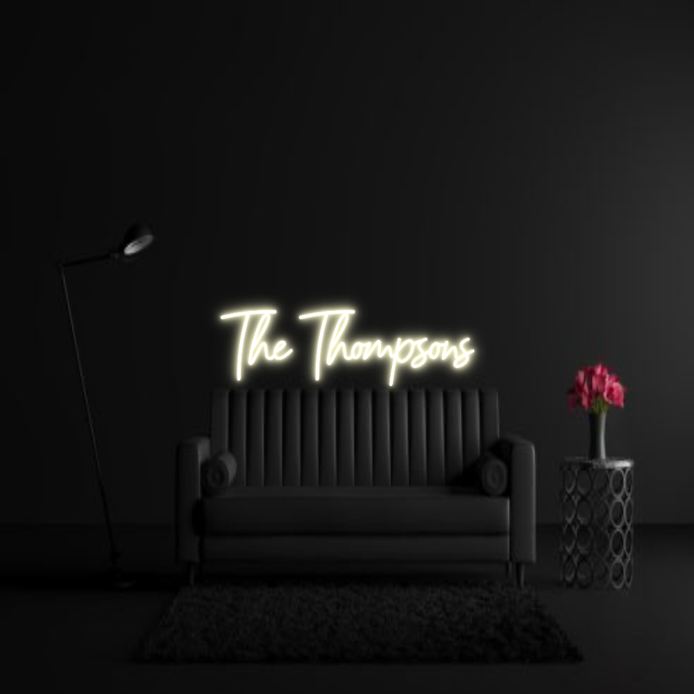 CREATE YOUR OWN WEDDING NEON SIGN The Thompsons