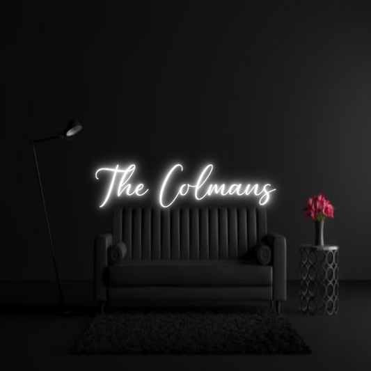 CREATE YOUR OWN WEDDING NEON SIGN The Colmans