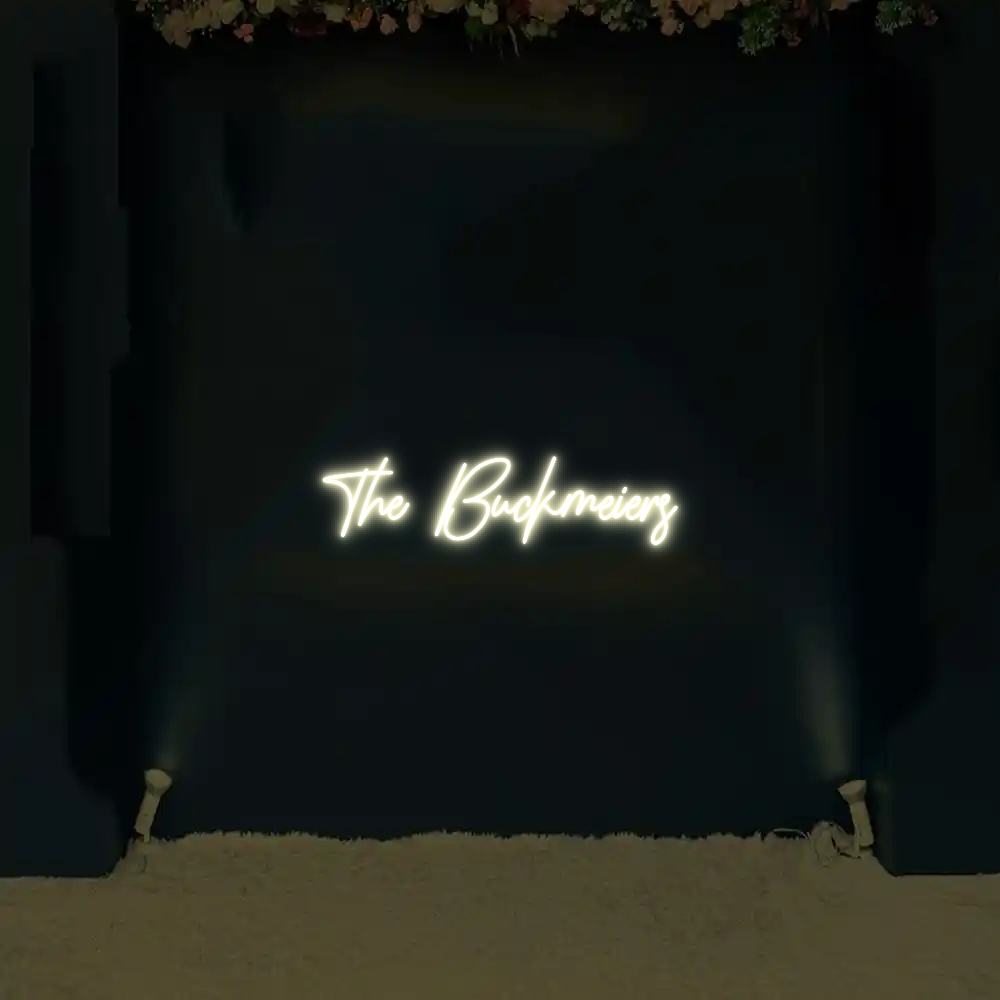 CREATE YOUR OWN WEDDING NEON SIGN The Buckmeiers