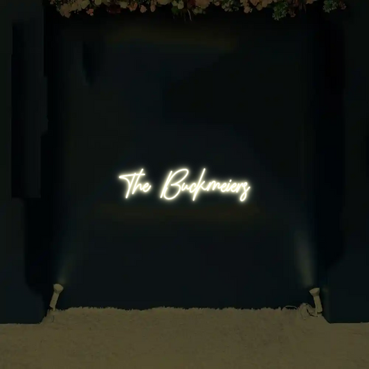 CREATE YOUR OWN WEDDING NEON SIGN The Buckmeiers