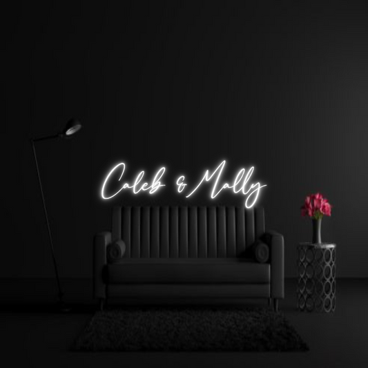CREATE YOUR OWN WEDDING NEON SIGN Caleb & Mally