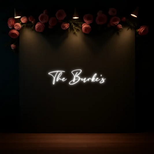 CREATE YOUR OWN WEDDING NEON SIGN The Burke’s
