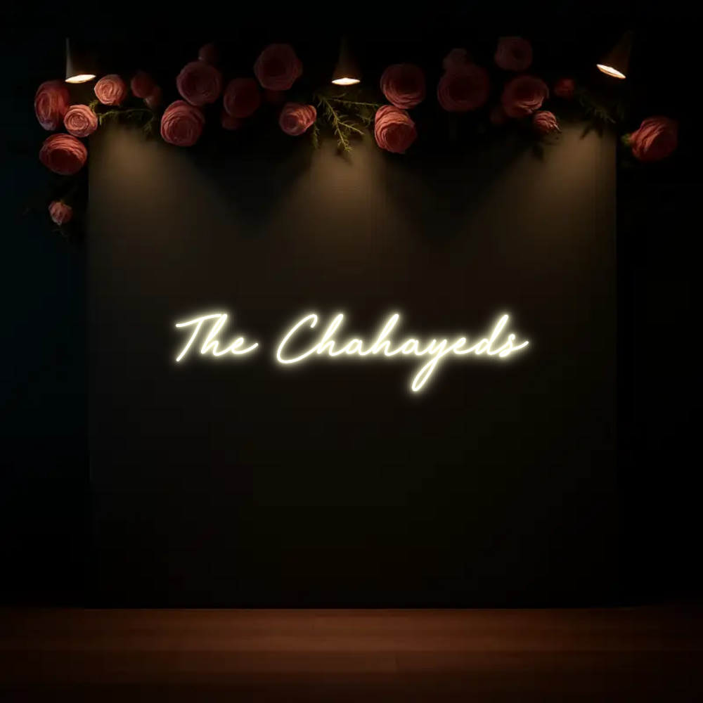 CREATE YOUR OWN WEDDING NEON SIGN The Chahayeds