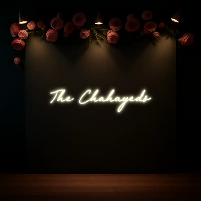 CREATE YOUR OWN WEDDING NEON SIGN The Chahayeds