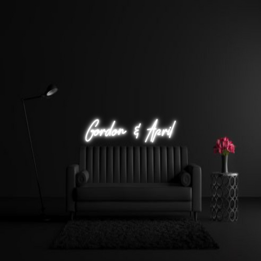 CREATE YOUR OWN WEDDING NEON SIGN Gordon & April