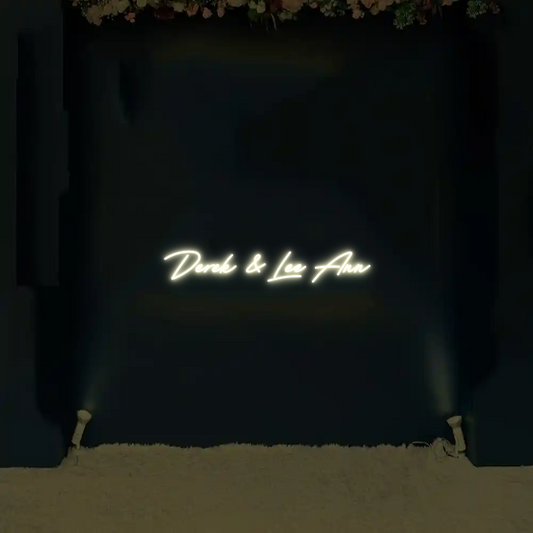 CREATE YOUR OWN WEDDING NEON SIGN Derek & Lee A...