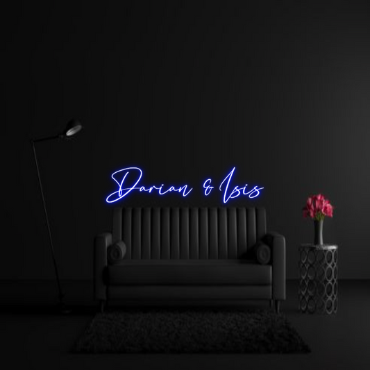 CREATE YOUR OWN WEDDING NEON SIGN Darian & Isis