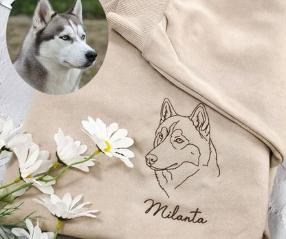 Custom Pet Outline Embroidered
