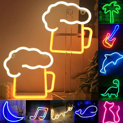 Create Custom Your Logo Neon Signs, Personalized UV Printed Custom Neon Sign