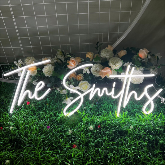 Custom Wedding Neon Sign, Last Name Neon Sign Custom Wall Decor, Neon Sign Wedding Backdrop, Personalized Neon Signs,Wedding Neon Light Personalized Gifts, Led Sign Engagement Decor