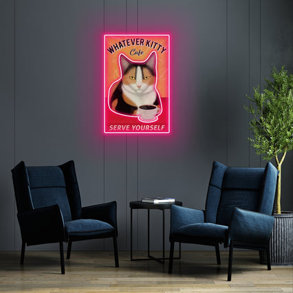 Calico Cat Coffee Company Led Neon Signs Acrylic Artwork