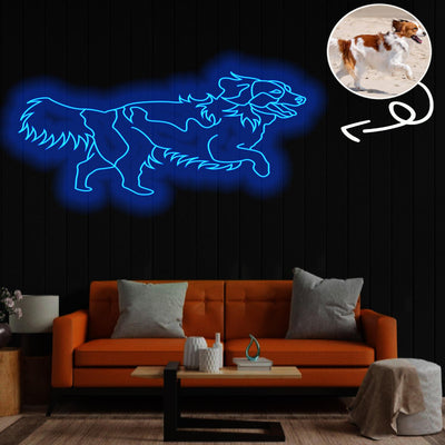 Custom Kooikerhondje Neon Sign with Your Dog's Photo - Personalized Pet Name Art - Unique Home Decor & Gift for Dog Lovers - Pet-Themed Lighting