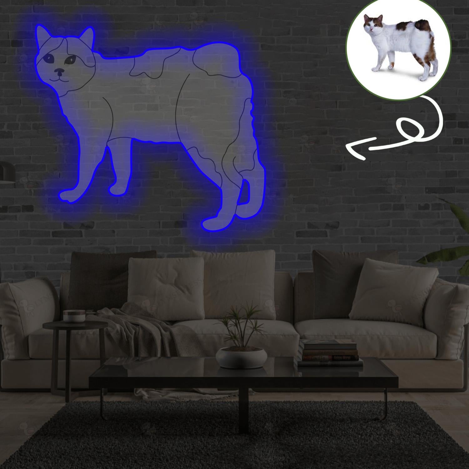 Custom Bobtail Pop-Art Neon Sign with Your Dog's Photo - Personalized Pet Name Art - Unique Home Decor & Gift for Dog Lovers - Pet-Themed Lighting