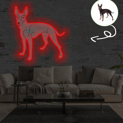 Custom Manchester terrier Pop-Art Neon Sign with Your Dog's Photo - Personalized Pet Name Art - Unique Home Decor & Gift for Dog Lovers - Pet-Themed Lighting