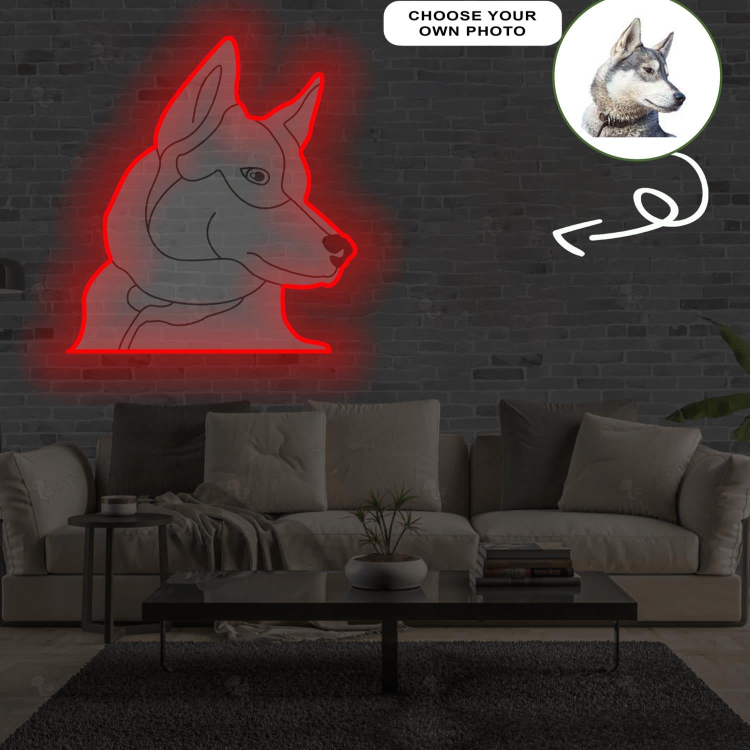 Custom West siberian laika Pop-Art Neon Sign with Your Dog's Photo - Personalized Pet Name Art - Unique Home Decor & Gift for Dog Lovers - Pet-Themed Lighting