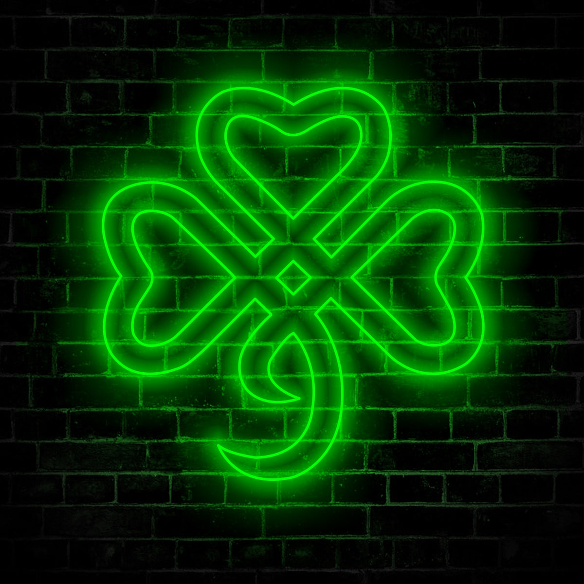 Clover Neon Sign Wall Art LED Light Shamrock Neon Sign Home Decor Shamrock Lucky Irish Decoration Birthday St Patricks Day Happy Patrick's