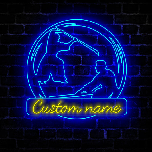 Custom Aikido Neon Sign Wall Art with LED Light Personalized Aikido Athlete Name Neon Sign Home Decor Aikido Room Decoration Man Cave Birthday Xmas