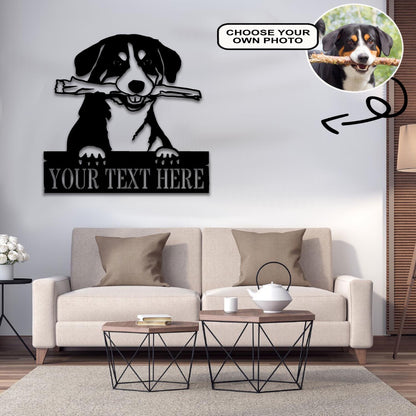 Personalized Appenzeller Dog Metal Sign Led Lights Custom Name Photo