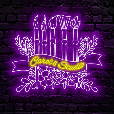 Art Studio Neon Sign - Custom Name Art Studio Neon Signs For Home, Birthday Gift Giving Name Neon Lights