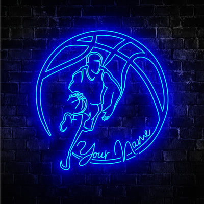 Basketball Payer Led Neon Sign - Custom Name Basketball Payer Led Neon Sign - Gift Idea for Basketball Payer Lovers