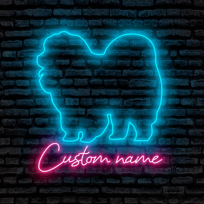 Chow Chow Dog Neon Sign - Personalized Name Chow Chow Dog Neon Sign - Dog Lover Gifts