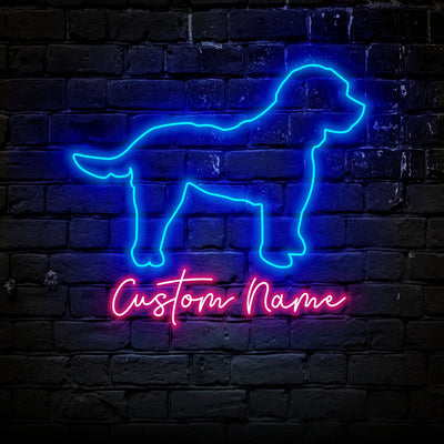 Cockapoo Dog Neon Sign - Personalized Name Cockapoo Dog Neon Sign - Dog Lover Gifts