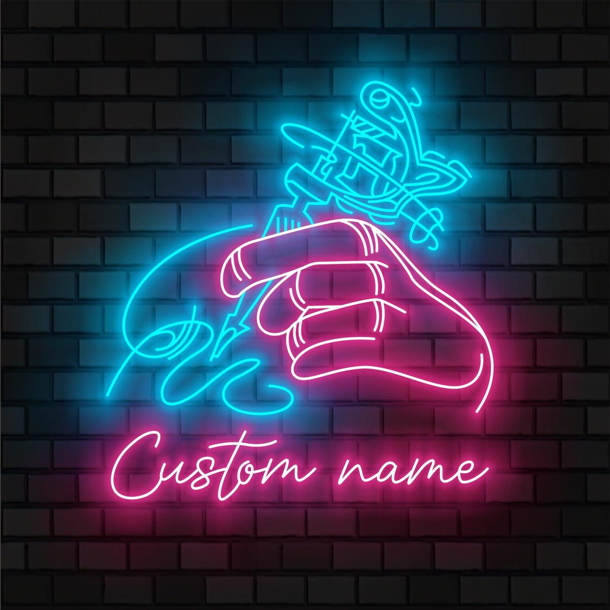 Neon Sign Art Custom Tattoo Artist Neon Sign for Wall Art Decoration For Room Tattoo ...