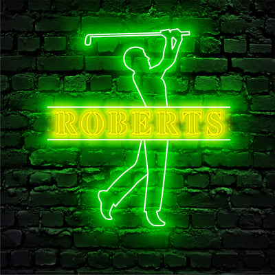 Golf Neon Sign - Custom Golf Led Neon Sign for Wall Decor - Gift Idea for Golfer