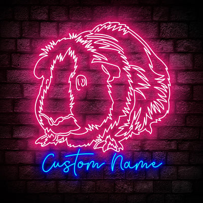 Guinea Pig Neon Sign - Custom Name Guinea Pig Neon Sign For Home, Birthday Gift Giving Name Neon Lights