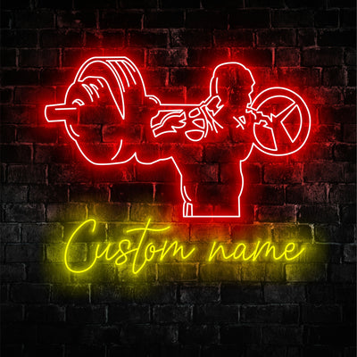 Gym Station Neon Sign - Custom Name Gym Station Led Neon Sign - Gift Idea for Gym Station Lovers