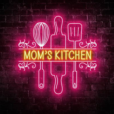 Mom Kitchen LED Neon Signs, Unique Gift for Mom, Mother's Day
