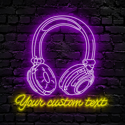 Music Lover Neon Sign - Custom Name Music Lover Neon Signs For Home, Birthday Gift Giving Name Neon Lights