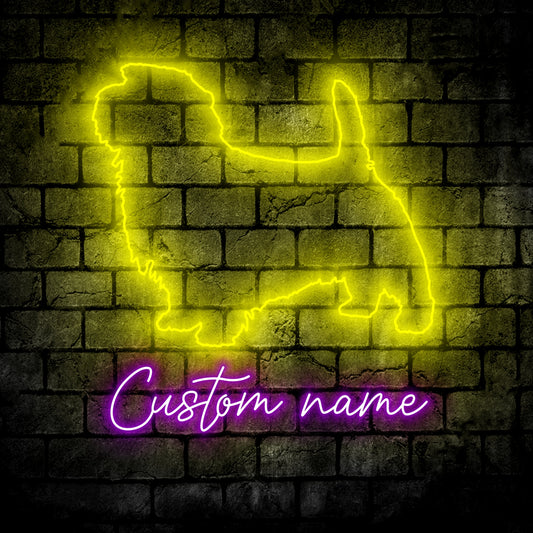 Norfolk terrier Dog Neon Sign - Personalized Name Norfolk terrier Dog Neon Sign - Dog Lover Gifts