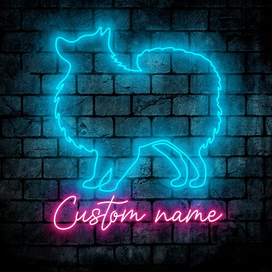 Pomeranian Dog Neon Sign - Personalized Name Pomeranian Dog Neon Sign - Dog Lover Gifts